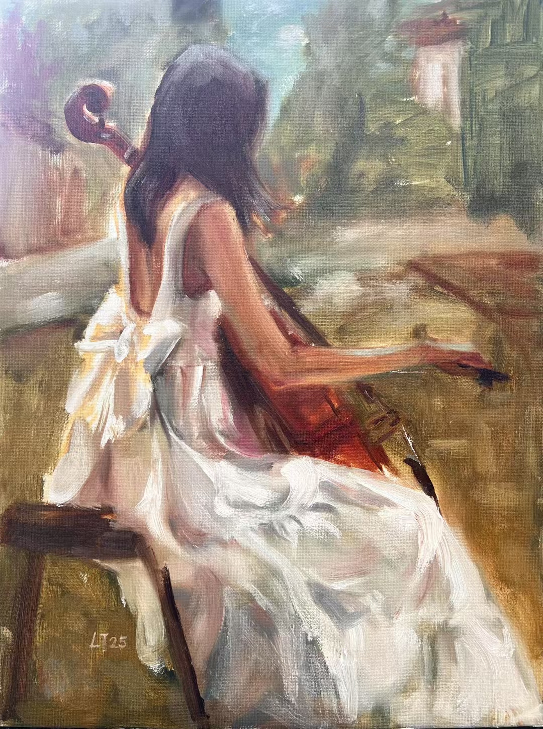 Oil painting by Lan Tang