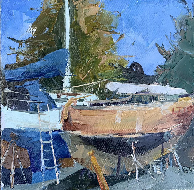 Oil painting by Lan Tang