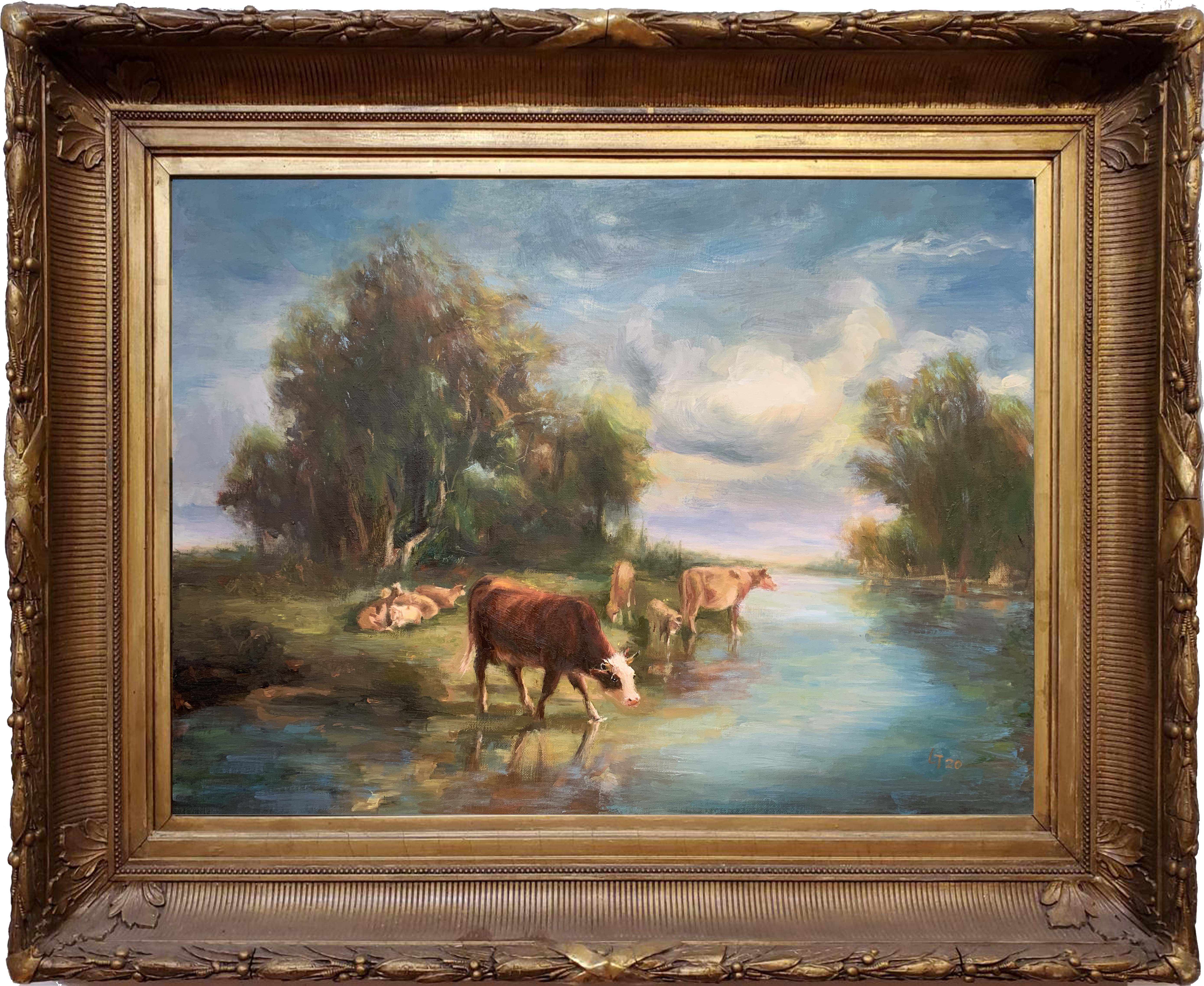 Oil painting by Lan Tang